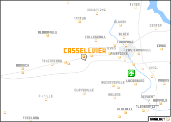 map of Cassellview