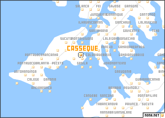 map of Cassequé