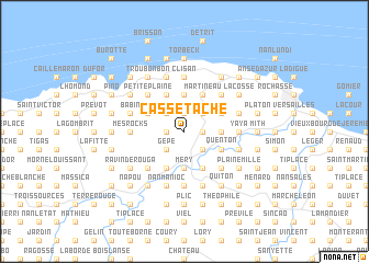 map of Cassetache