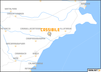 map of Cassibile