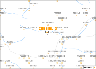 map of Cassiglio