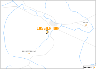 map of Cassilândia