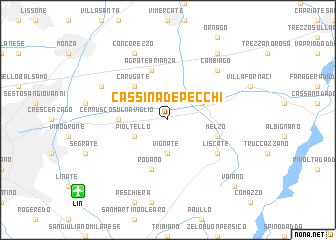 map of Cassina deʼ Pecchi