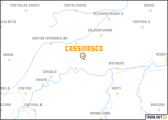 map of Cassinasco