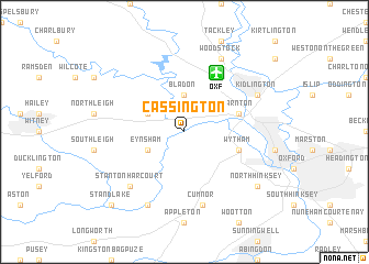 map of Cassington