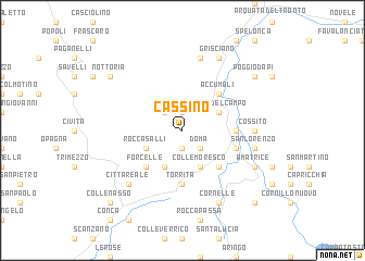 map of Cassino