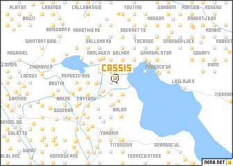 map of Cassis