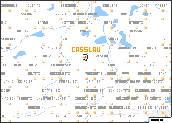 map of Caßlau