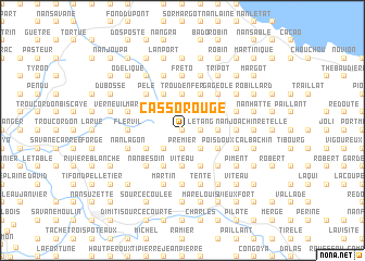 map of Cassorouge