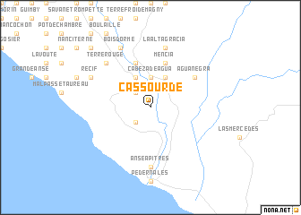 map of Cassourde