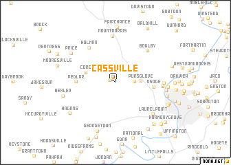 map of Cassville