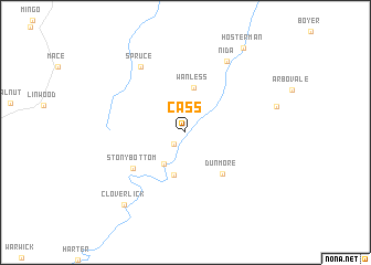 map of Cass