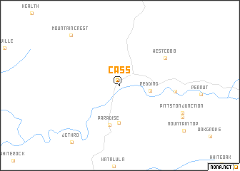 map of Cass