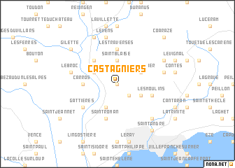 map of Castagniers