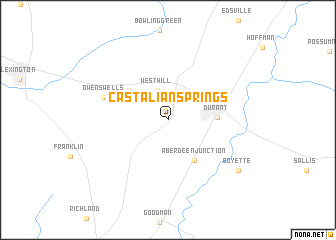map of Castalian Springs