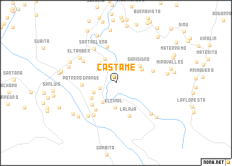 map of Castame