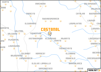 map of Castañal