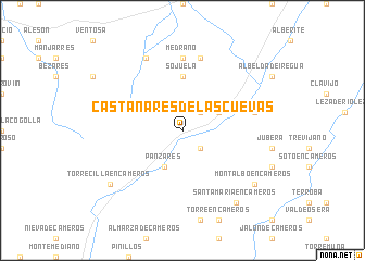 map of Castañares de las Cuevas