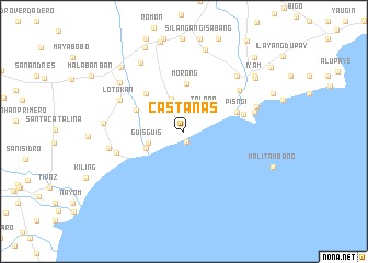 map of Castañas