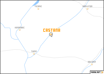 map of Castana