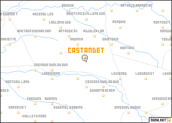 map of Castandet