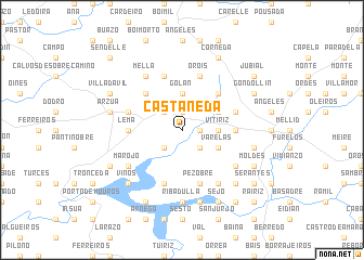 map of Castañeda