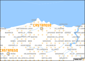 map of Castañedo