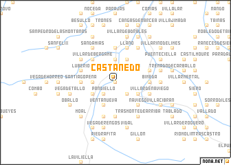 map of Castañedo