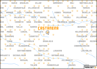 map of Castañera