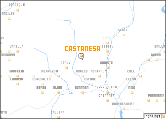 map of Castanesa