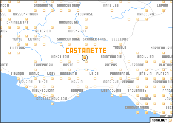 map of Castanette