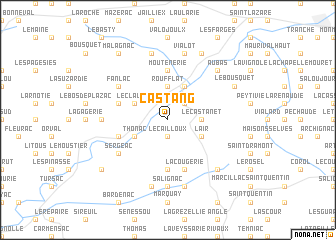 map of Castang