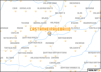 map of Castanheira de Baixo