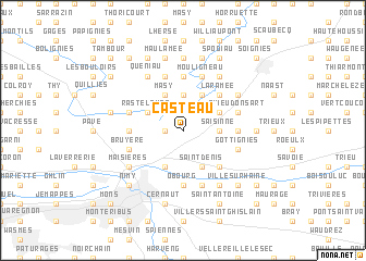 map of Casteau