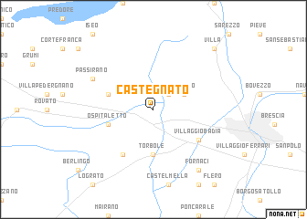 map of Castegnato