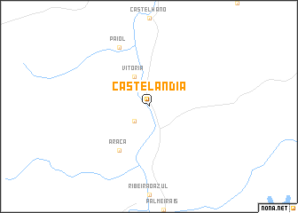 map of Castelândia