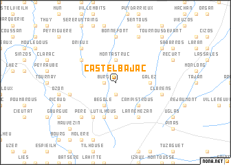 map of Castelbajac