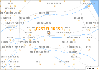 map of Castelbasso