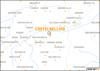 map of Castelbellino