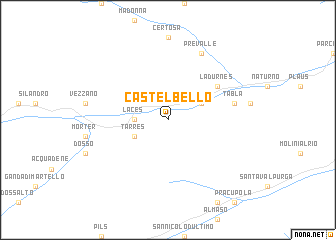 map of Castelbello