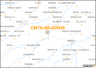 map of Castel Bolognese