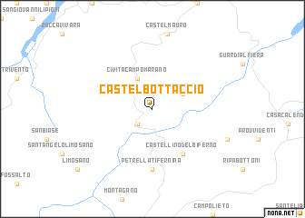 map of Castelbottaccio