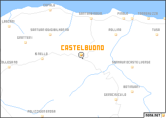 map of Castelbuono