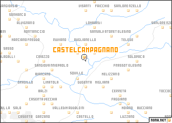 map of Castel Campagnano