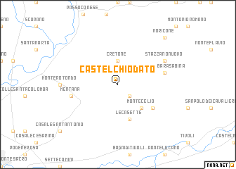 map of Castelchiodato