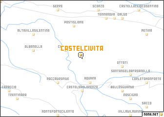 map of Castelcivita