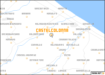 map of Castel Colonna