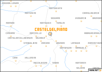 map of Castel del Piano