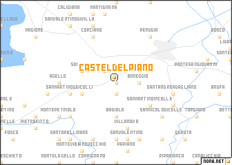 map of Castel del Piano