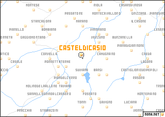 map of Castel di Casio